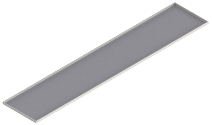 Produktbild UBK 201 083  -  Blind-Deckel zu UBK 200 mit Kante geschlossen, für 8mm Vertiefung